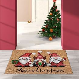 Dog Apparel Merry Christmas Theme Doormat Kitchen Mat Xmas Bedroom Entrance Living Room Carpet Bathroom Non-Slip Rug40x60cm 220921