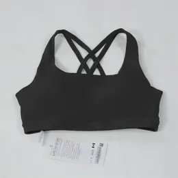 2022 Yoga Outfits Fashion designer yoga clothes energy women sports underwear cross bra sexy silicone cotton pad lu-38