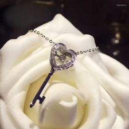 Lockets 14K White Gold Necklace Pendant For Women Natural Pierscionki Bijoux Femme Chain Naszyjnik Jewelry Joyas