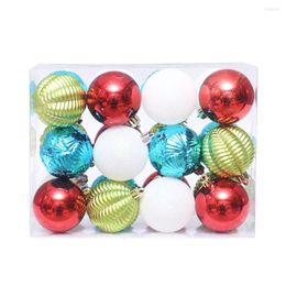 Party Decoration Pack Of 24 Christmas Balls Reusable Indoor Outdoor Ornaments Garden Household Decorative Pendant Gift