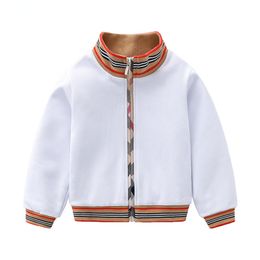 Spring Baby Boys Girls Sweatshirts Kids Zipper Coat Outwear Children's Winter Jacket Suit Cottons Baby Jackets 0-6 Year