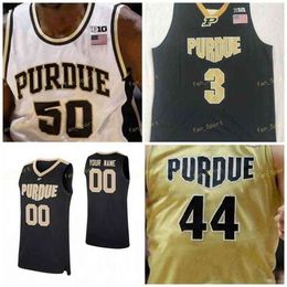 Sj NCAA College Purdue Boilermaker Basketball Jersey 4 Emmanuel Dowuona 5 Newman 11 Isaiah Thompson 12 Evan Boudreaux 14 Jared Wulbrun Custom