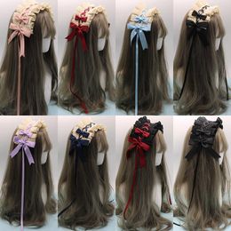 Party Supplies Japanese Soft Sister Lolita Hair Band Hand Made Hairpin Lace Side Clip Sweet Daily Hairband Cute Bowkont Accessories