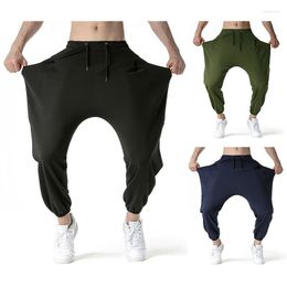 Men's Pants Men's Harem High Quality Casual 2022 Big Pockets Rat Loose Foot-binding Sweatpants Trousers