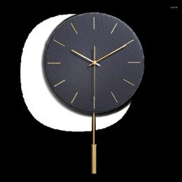 Wall Clocks 12 Inch Creative Slate Ins Simple Black Rock Clock Living Room Modern Art Decor 10 Hang