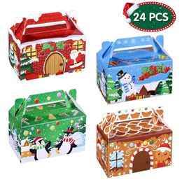 Gift Wrap Christmas Boxespaperbox Chocolate Sweet Cookie Eve Santa Candy Holiday Claus Party Favour Treat 220922