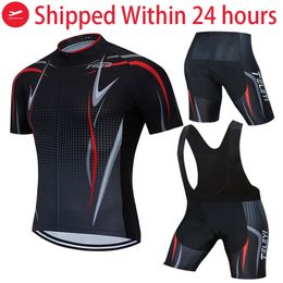 Cycling Jersey Sets TELEYI Team black Cycling Clothing Bike Jersey Ropa Mens Bicycle Summer Cycling Jerseys 19D Gel Pad Bike Shorts 220922