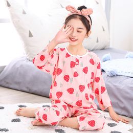 Pyjamas Teenage Girls Summer Half Sleeve Children s Clothing Boys Sleepwear Cotton Pyjamas Sets For Kids 8 9 10 12 14 Years 220922