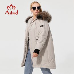 Women s Plus Size Outerwear Coats Astrid winter jacket female parkas long quilted coat for women warm clothing with fur hooded outerwear 220922