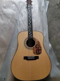 Custom AAAAA Solid Rosewood Back Side Guitar DreadAcoustic Guitar Ebony Fingerboard