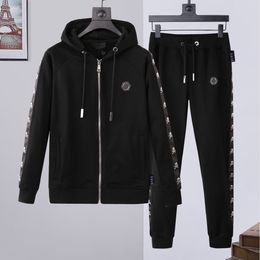 2022 Top Brand Pp Skull Men Tracksuit Cotton 2-piece Hooded Sweatshirt Pants Sportswear Plein Hoodie Clothes Ropa Deportiva Con Capucha 877