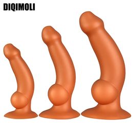 Anal Toys Liquid Silicone Huge Anal Plug Dildos with Suction Cup Sex Product Big Butt Plug Soft Penis Anal Dilator Sex Toys Erotic Dick 220922