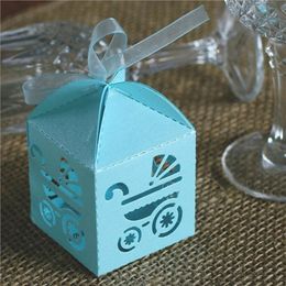 Gift Wrap 50pcsLot Candy Box Wedding Gift Packaging Bags With Ribbon Mariage Anniversaire Baby Shower Eid Mubarak Party Favours For Guests 220922