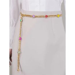 Belly Chains Women's Waist Chain Belts Fashion Luxury Designer Vintage Metal Splicing Cinturon for Dress Jeans Harness Accessori 220921