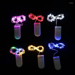 Strings Year 1/2/3/4/5M LED Silver Wire String Lights Waterproof Fairy Garland Christmas Home Wedding Decoration Battery Operated