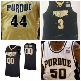 Sj NCAA College Purdue Boilermaker Basketball Jersey 0 Mason Gills 1 Aaron Wheeler 2 Eric Hunter Jr.3 Jahaad Proctor Custom Stitched