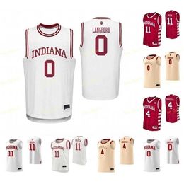 Sj NCAA College Indiana Hoosiers Basketball Jersey 15 Zach McRoberts 2 Armaan Franklin Sj hnny Jager 20 De'Ron Davis 21 Jerome Hunter Custom