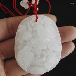 Pendant Necklaces Natural White Stone Beaming With The 2022 Afghanistan Semi-precious Magpie Mui Brand