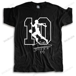 Running Sets Custom Football Wear Men Diego Armando MARADONA el dies Argentina pibe uomo bimbo autografo funny casual Tshirt Clothes T Shirt Mens oneck 220922