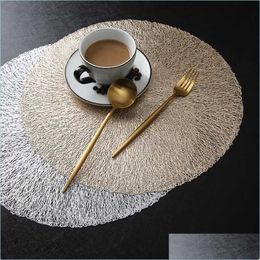 Mats Pads Insating Insation Ins Nordic El Restaurant Home Decor Kitchen Table Round Pvc Placemat Drop Delivery 2021 Garden K Mxhome Dhvup