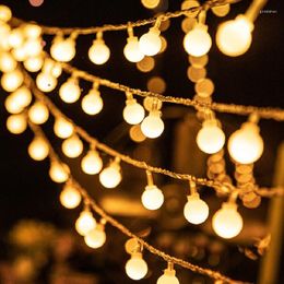Strings 10m 6m Balls LED Lights Fairy String Christmas Tree Decorations For Home Outdoor Garland Wedding Party Decor USB/Battery Powered