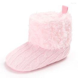 Boots DkDaKanl Baby Girl Winter Toddler Infant Wool Soft Bottom Hook&Loop Super Keep Warm Snow Shoes LPJ004