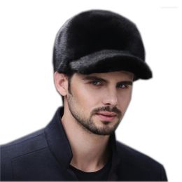 Ball Caps Fur Hats For Winter Men Whole Real Mink Baseball Hat With 2022 Luxury Fashion Man Good Quality Mens