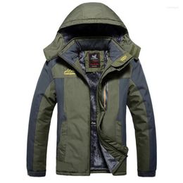 Men's Down Men's & Parkas Winter Jacket Men Thick Windproof Waterproof Fleece Coat Mens Military Outwear Parka Plus Velvet Size 6XL 7XL