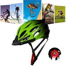 Cycling Helmets Mountain Road Bike Helmets with Light Men Women Integrally-Molded Racing MTB Bicycle Cycling Helmet Safety Cap Unisex T220921