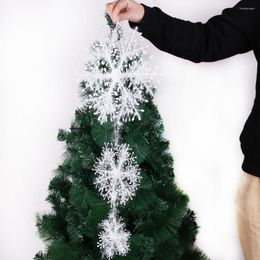 Christmas Decorations Party White Snowflake Tree Decor For Home Hanging Plastic Xmas Noel Decoration 2022