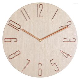 Wall Clocks 12in 30cm Clock Nordic Light Luxury Creative Living Room Modern Quiet Quartz