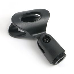 ABS Flexible Microphone Mic U-Shaped Clamp Clip Stand Accessories 3/8 Screw Plastic Clamp Clip Holder Mount Black