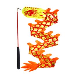 Party Performance Gold Scale Dance Dragon Product With Stick For Children Funny Toys Festival New Year Gifts Square Performance Outdoor Exercise