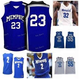 Sj NCAA College Memps Tigers Basketball Jersey 32 James Wiseman 5 Boogie Ellis 55 Lorenzen Wright Precious Achiuwa Custom Stitched