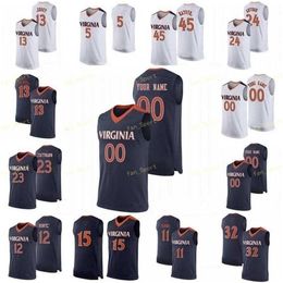 Sj NCAA College Virginia Cavaliers Basketball Jersey 0 Devon Hall Kihei Clark 1 Francesco Badocchi 10 Hauser Jayden Nixon Custom Stitched