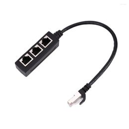 Network Splitter Cable 1 Male To 3 Female Port LAN Ethernet Adapter Easily Convert RJ45 For Super Cat5 Cat5e Cat6 Cat7