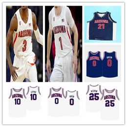 Wskt 2021 College Basketball Arizona Wildcats Jersey Zeke Nnaji Nico Mannion Josh Green Dylan Smith Jemarl Baker Jr. Stone Gettings Steve Kerr