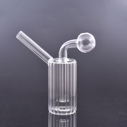 Wholesale Glass Oil Burner Bong Hookah Water Pipes with Thick Pyrex Clear Heady Recycler Dab Rig Hand Bongs with oil pot