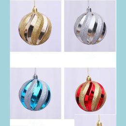 Party Decoration 12 Pieces 8Cm Christmas Balls Plastic Baubles Tree Hanging Ornament Decorations Drop Delivery 202 Nerdsropebags500Mg Dhtlo