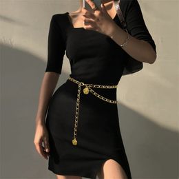 Belly Chains Waist Chain for Women Fashion Luxury Designer Gold Festival Metal Belt Vintage Corset High Jeans Dresses Body Jewellery 220921