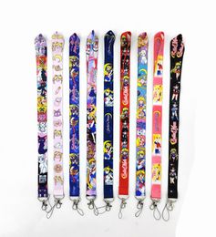 Cell Phone Straps & Charms Key Lanyards Keychain Straps Id Badge Holder Mobile New Hot 10pcs Japan anime cartoon girl gift Wholesal 2022