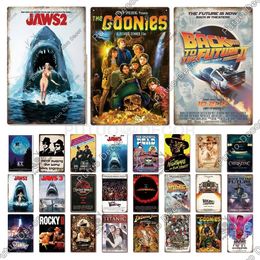 Classic Movie Metal Painting Sign Plaque Metal Vintage Film shop Poster Tin Sing Decoration for Man Cave Bedroom Cinema Wall Home Deco Size 30X20CM