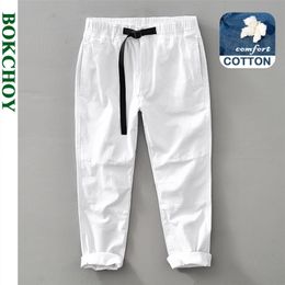 Men's Pants Spring and Summer Men Brand Tie Trousers Workwear Cotton Allmatch Casual Multipocket Trousers L8219 220922