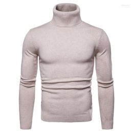 Men's Sweaters Men's Turtleneck Cashmere Sweater Men 2022 Autumn Winter Casual Solid Color Classic Knitwear Robe Pull Homme Pullover