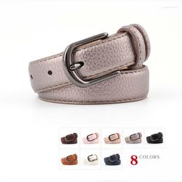 Belts High Quality Retro Pu Leather Waist Belt Woman Black Pin Buckle Fashion Casual Jeans Dress For Female Cintos Ceinture