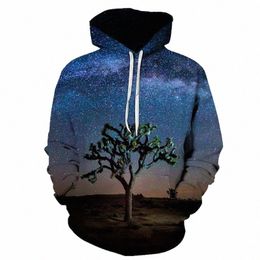 cool design hoodies Canada - men's Hoodies & Sweatshirts Spring And Autumn Dream 3D Galaxy OneTree Design Hooded Sweater Super Cool Hoodie Personality Fashion Casual Swe k6gi#