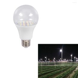 Grow Lights E27 7W LED Greenhouse Fruits Full Spectrum Plant Light Bulb AC85V-265V