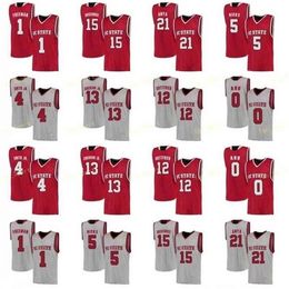 Sj NCAA College NC State Wolfpack Basketball Jersey 22 Farthing 24 Devon Daniels 3 AJ Taylor 31 Pat Andree Custom Stitched