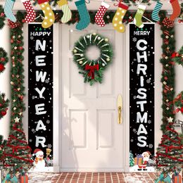 happy new year christmas Australia - Christmas Decorations Hanging Banner Sign For Porch Front Door With Happy New Year Design Holiday Party Indoor Outdoor 71X Ffshop2001 Ambup