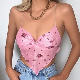 Women's Tanks Women's & Camis 2022 Tank Crop Top Clothing Bustier Clothes For Y2k Corset Sexy Women Cyber Tshirts Summer Tops Pink Blue